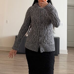 DKNY Gray Knit Sweater y2k